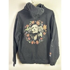 Florence + The Machine Hoodie Mens  Black Floral Graphic Band Tour‎